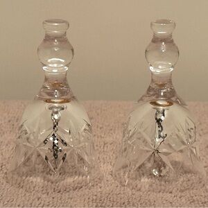 Vintage Crystal Hand Cut Table Bells